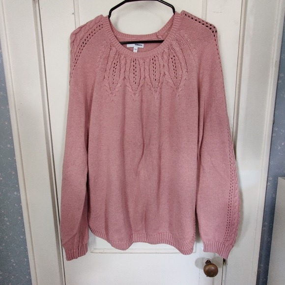 NWOT Pink Knit Sweater - Picture 1 of 6